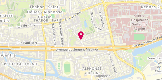 Plan de COUDRAY Henri, 3 Boulevard Jeanne d'Arc, 35000 Rennes