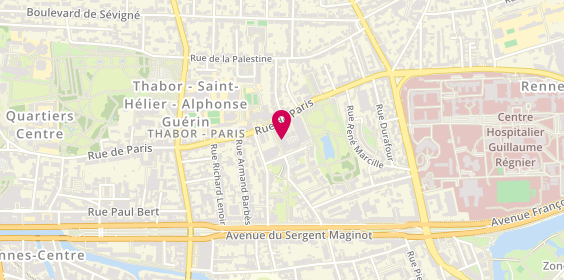 Plan de CAILLAULT Eric, 74J Rue de Paris, 35000 Rennes