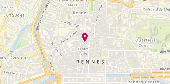 Plan de BRUNE Elsa, 4 Bis Rue Leperdit, 35000 Rennes