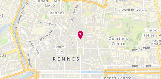 Plan de De Saint Aubin Hélène, 17 Rue Salomon de Brosse, 35000 Rennes