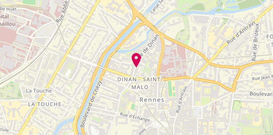 Plan de CARIOU Gwenaëlle Marie-Pierre, 58 Rue de Dinan, 35000 Rennes