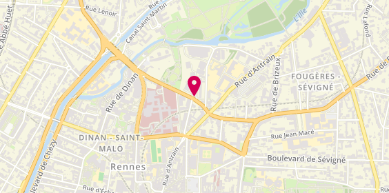 Plan de BOUVET Frédérique, 4 Rue Saint-Martin, 35700 Rennes
