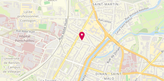 Plan de CHEREL Myriam, 11 Rue du Dr Delacour, 35000 Rennes