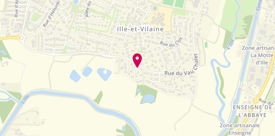 Plan de Laigneau Oanig, 73 Rue du Vau Chalet, 35830 Betton