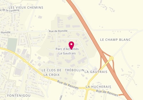 Plan de MEME Rachel, 16 Rue du Champ Morin, 35360 Montauban-de-Bretagne