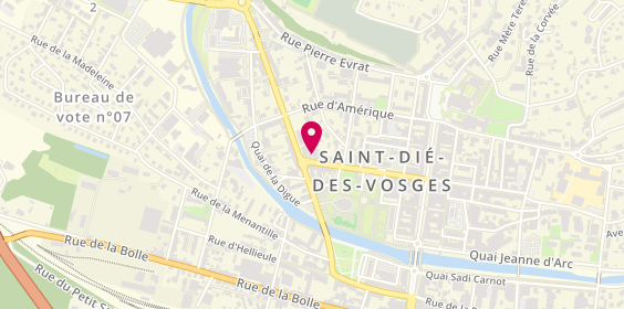 Plan de JEANGUYOT Marie-Rose Psychologue, 36 Rue Stanislas, 88100 Saint-Dié-des-Vosges