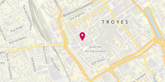 Plan de Brigitte MARTINEZ-TARTOIS, 58 Rue de la Monnaie, 10000 Troyes