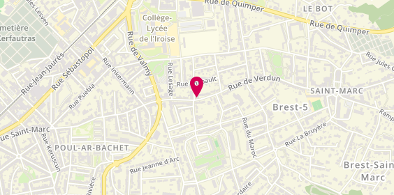 Plan de ANDRE Olivier, 26 Rue de Verdun, 29200 Brest