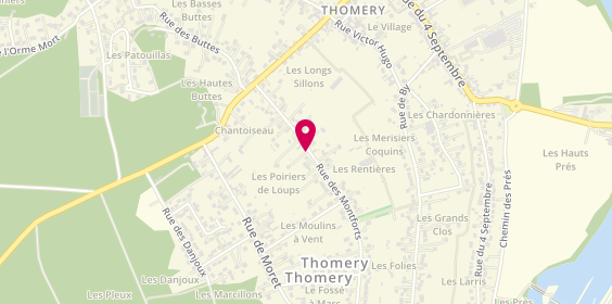 Plan de REGNAUT Sophie, 34 Rue Montforts, 77810 Thomery