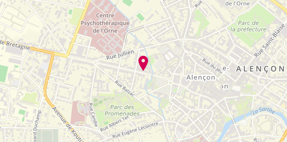 Plan de Aurélie VOURCH - Psychologue Enfants Adolescents Parents, 24 Rue de Bretagne, 61000 Alençon