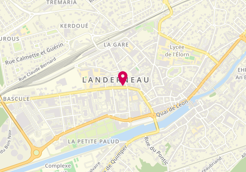 Plan de Laetitia LEBLANC - Cabinet Psy Breizh - Psychologue - EFT - Reiki, 42 Bis Rue de Brest, 29800 Landerneau
