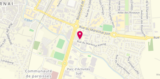 Plan de ROMIEUX Pascal, 58 Rue du Marechal Koenig, 67210 Obernai