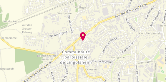 Plan de SACHNINE Marie Christine, 2 Rue des Dames, 67380 Lingolsheim