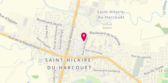 Plan de Julien Pierre, psychologue, 65 place Delaporte, 50600 Saint-Hilaire-du-Harcouët