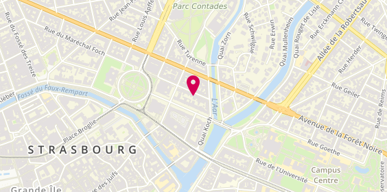 Plan de Barbara BOSC - Psychologue clinicienne - Strasbourg, 12 Rue du Maréchal-Joffre, 67000 Strasbourg