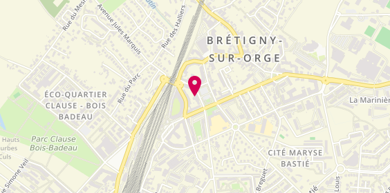 Plan de Claude BUREAU - Psychologue - Brétigny-sur-Orge, 16 Rue Anatole France, 91220 Brétigny-sur-Orge