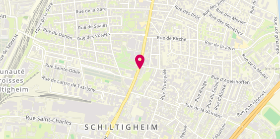 Plan de Geyda GURCAY - Psychologue spécialisée en Neuropsychologie, 138 Bis Route de Bischwiller, 67300 Schiltigheim