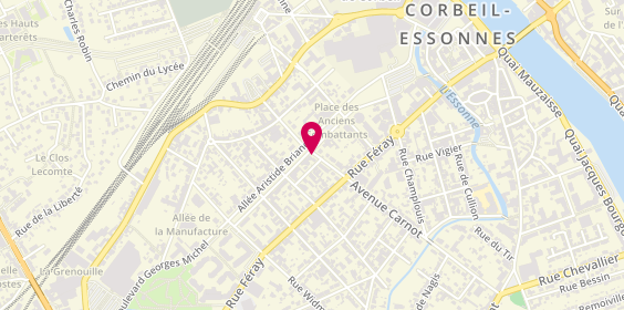 Plan de VERDON Lydie, Maison de Santé Les Allées 18 Avenue Carnot, 91100 Corbeil-Essonnes
