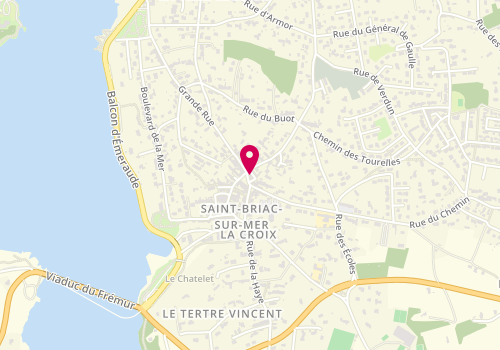 Plan de Marie-Stéphanie Reminiac-Bracq - Psychologue du travail, 1 place du Centre, 35800 Saint-Briac-sur-Mer