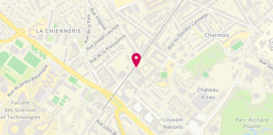 Plan de HOUZE Pascale, Cabinet du Dr Pascale Houze
Tour Montet Octroi
9 Square 9 Square de Liège, 54500 Vandœuvre-lès-Nancy