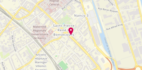 Plan de SEVRAIN Caroline, 93 avenue de Strasbourg, 54000 Nancy
