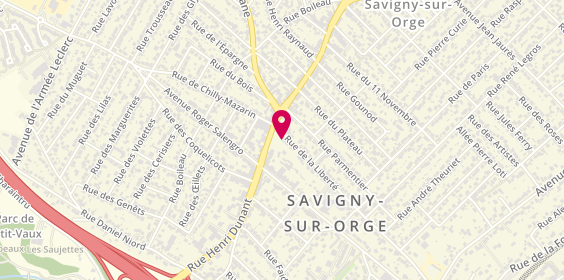 Plan de SANTOS Karine, 77 Rue de la Liberté, 91600 Savigny-sur-Orge