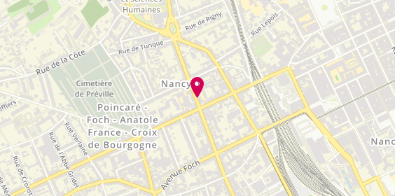 Plan de MICLOT Sandrine, 4 Bis Rue Victor Hugo, 54000 Nancy
