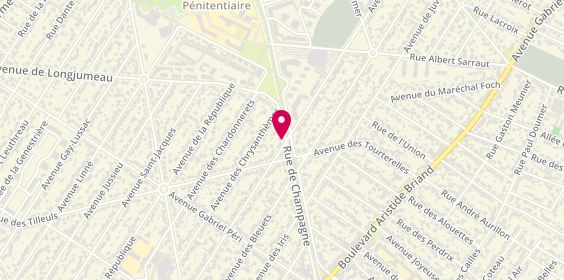 Plan de Hengy-Lorine Bernadette, 45 Rue de Champagne, 91600 Savigny-sur-Orge