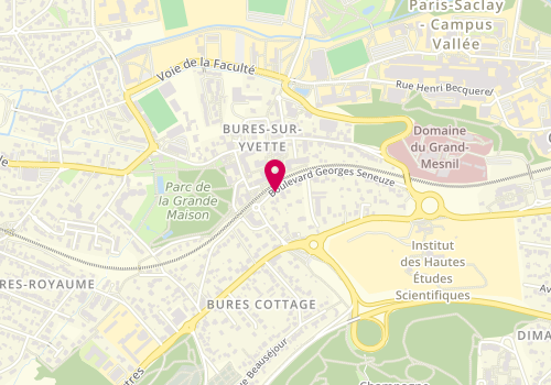 Plan de Psychologue Fabien DEVAUGERME, 4 Boulevard Georges Seneuze, 91440 Bures-sur-Yvette