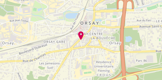 Plan de Angélique KOLODZIEJCZYK - Cabinet Psychologue Orsay, 14 Allée Louis Clément Faller Ilôt des Cours, 91400 Orsay
