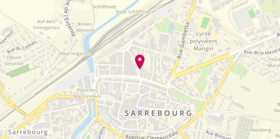 Plan de Mathilde LAUGEL - Neuropsychologue, 15 Rue de la Poste, 57400 Sarrebourg