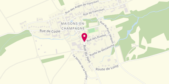 Plan de Davina Didon PIAT, 1 Bis Rue des Ruelles, 51300 Maisons-en-Champagne