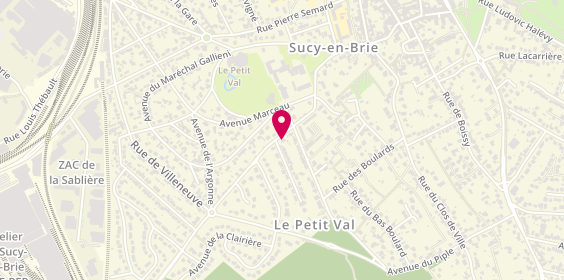 Plan de ALBERTI Marie Ange, 43 Rue de Brévannes, 94370 Sucy-en-Brie