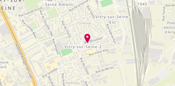 Plan de Perrone Pietro, 37 Rue Broussais, 94400 Vitry-sur-Seine
