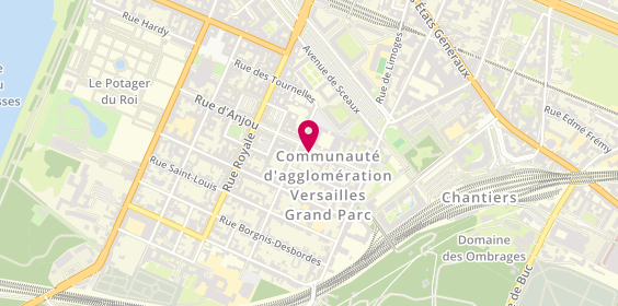 Plan de COUTANSON Véronique, 72 Rue d'Anjou, 78000 Versailles