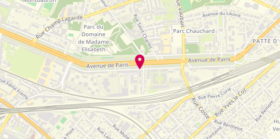 Plan de Psychologue sophrologue hypnothérapeute, 100 avenue de Paris, 78000 Versailles