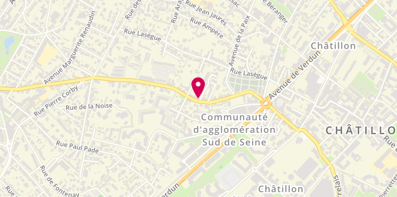 Plan de NOVI Josiane, 58 Rue Pierre Brossolette, 92320 Châtillon