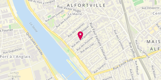 Plan de DELAGRANGE Catherine, 22 Rue des Marguerites, 94140 Alfortville