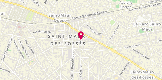 Plan de SENANEUCH Pascal, 8 Bis Avenue Carnot, 94100 Saint-Maur-des-Fossés