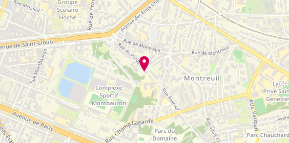 Plan de MASSONI Sandrine, 20 Rue du Refuge, 78000 Versailles