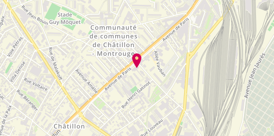 Plan de THEBAULT Magali, 78 avenue de Paris, 92320 Châtillon