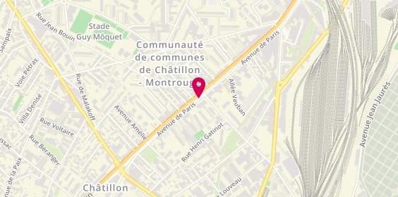 Plan de MILECKI Albert, 74 Avenue de Paris, 92320 Châtillon