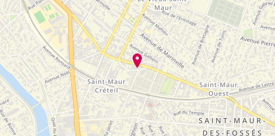 Plan de Solange MATRICALI Psychologue, 53 Rue de la Varenne, 94100 Saint-Maur-des-Fossés
