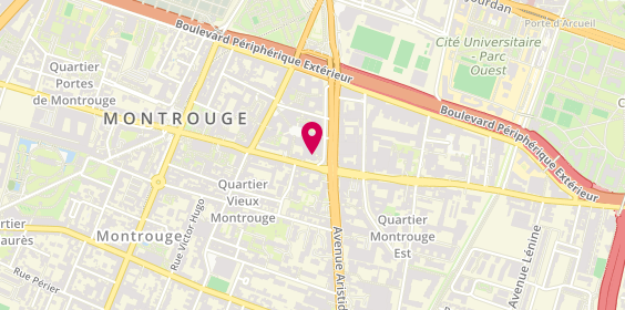 Plan de SPITZER Sylvianne, 12 Rue Théophile Gautier, 92120 Montrouge