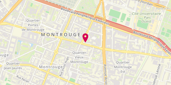 Plan de MATHERON Clémentine, 16 Rue Gabriel Péri, 92120 Montrouge