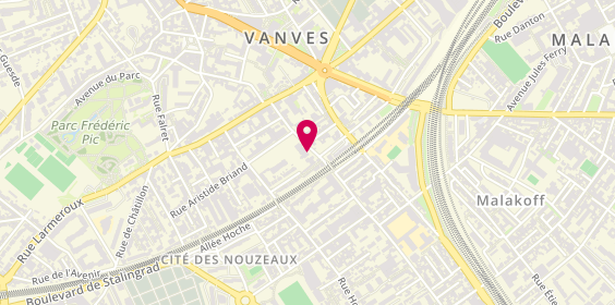 Plan de Christine MANNONI - Psychologue à Vanves, 24 Rue René Coche, 92170 Vanves