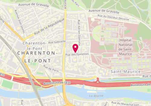 Plan de DUPONT Véronique, 15 Rue des Epinettes, 94410 Saint-Maurice