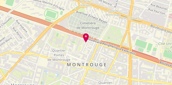 Plan de Marie-Hélène HUET Psychologue - Psychanalyste Montrouge 92, 5 Rue Gutenberg, 92120 Montrouge