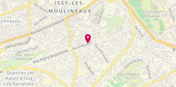 Plan de SERGEANT Estelle, 3 Rue Alembert, 92130 Issy-les-Moulineaux