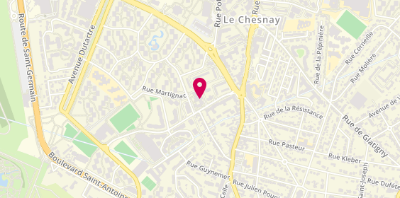 Plan de THOMAS Stéphanie, 2 Rue Cimarosa, 78150 Le Chesnay-Rocquencourt